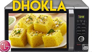 How to make soft and spongy dhokla in LG microwave oven khaman Dhokla in microwave oven [upl. by Leissam]