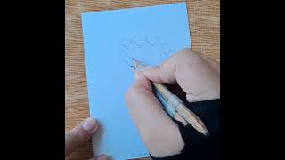 How to write letter quotDaal دquot Double pencil calligraphy Arabic calligraphy [upl. by Ellehsim]