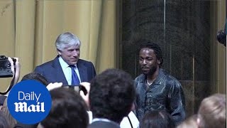 Stay humble Kendrick Lamar accepts the Pulitzer Prize [upl. by Ahsinid]