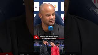 Kompany scherzt Kopfballtor von Musiala quotnicht erwartetquot shorts [upl. by Sucramd823]