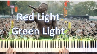 Red Light Green Light Piano DaBaby Piano CoverTutorial [upl. by Llehsram]