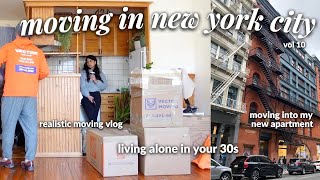 MOVING INTO MY NEW NYC APARTMENT ft apartment issue updates moving in nyc alone at 34 vol 10 [upl. by Anitsirhcairam]