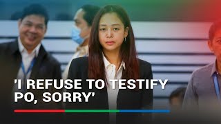 Cassandra Ong slapped with contempt order for refusing to answer House panel  ABSCBN News [upl. by Ynohta]