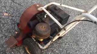 1968 8HP Briggs and Stratton Giant Vac Leaf Blower Electronic Ignition Upgrade [upl. by Seyah]