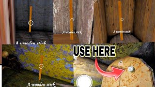 Granny 18 All Wooden Stick Locations  How To Find Wooden Stick in Granny [upl. by Ahsikit630]