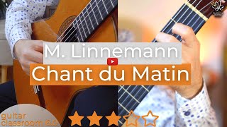 Maria Linnemann Chant du Matin  Classical Guitar Music in Concert amp Practice Tempo [upl. by Quennie]