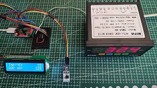 CH32V003  SPI  MCP4921 DAC DS18B20 TemperaturetoVoltage Transmitter [upl. by Dlorad]