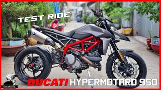 Test Ride Ducati Hypermotard 950  Full Termignoni Race Exhaust [upl. by Angelico]