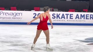 Kaori Sakamoto FS practice  skam 22 [upl. by Aihseyt]