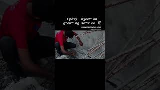 Honeycombing repair injectiongrouting civilengineering civil epoxyinjectiogrouting [upl. by Ataynek587]