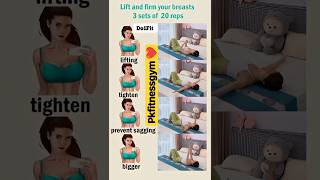 chest tightness exercise for girl chest workout women chest exerciseshorts breastexercise [upl. by Nitza]