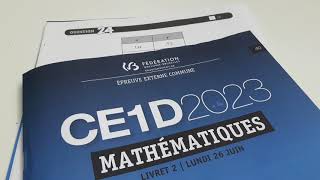 Q 24 et 26 du CE1D mathématique 2023 Proportions [upl. by Eon180]