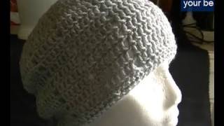 Eyelet Beanie  Includes Brim Tutorial Part 1 of 2 [upl. by Jilleen234]