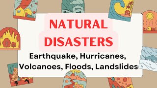 Natural Disasters Compilation  Learn About Earthquake Hurricanes Volcanoes Floods Landslides [upl. by Falk]