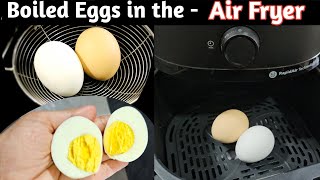 Trying Air Fryer Boiled Eggs  Hard Boiled Eggs In Air Fryer  Air Fryer Eggs [upl. by Nudnarb]