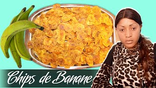 Rytha BM Comment faire les Chips de banane plantain verte banana plantain chips [upl. by Pascal909]