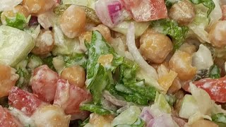 Salad Recipe  Mix Vegetables Salad  Cucumber Tomato Salad  Chickpea Salad  arfas cooking world [upl. by Ahsimin]