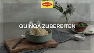 HowTo Quinoa zubereiten  MAGGI Kochstudio [upl. by Nanah426]