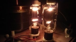 Dual G811 VOSTOK 20 Vacuum Tube Tesla Coil [upl. by Iveson175]