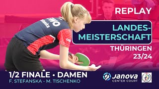 12 Finale Damen Tischtennis Landesmeisterschaft TTTV Stefanska QTTR 1850 – Tischenko 1681 QTTR [upl. by Sanjiv]