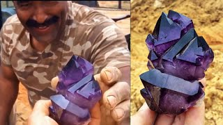 Digging for Top Quality World Class Amethyst Quartz Crystals in South Carolina [upl. by Adila]