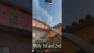 CS2 Inferno  God Molly on 1st and 2nd shorts cs2 molotov [upl. by Hughes704]