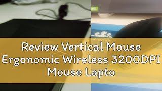 Review Vertical Mouse Ergonomic Wireless 3200DPI Mouse Laptop Komputer Gaming Wireless Silent  Mos [upl. by Hajed]