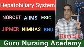 Hepatobiliary System By Ram Sir GURU NURSING ACADEMY [upl. by Xenophon]