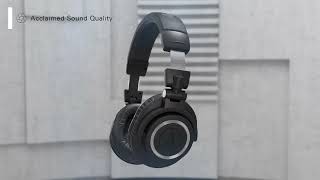 ATHM50xBT2  SecondGeneration M50xBT Wireless Headphones [upl. by Jaine]