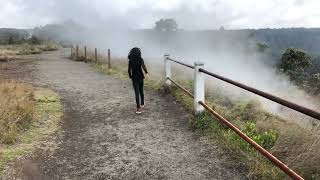 Volcano national park Kīlauea crater and steam vents Hawaii [upl. by Anisamot]