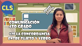 20 Concordancia entre sujeto y verbo Comunicación​ 4° [upl. by Magena827]