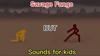 Savage fangs but sounds for kids  Combat gods ıı  Jun [upl. by Cahra]