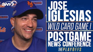 Jose Iglesias talks hustle in Mets win his road to success release date for OMG remix  SNY [upl. by Yehc]