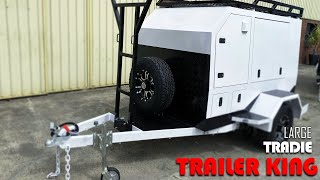 Tradie Trailer King Large Tradesman Trailer Video Tour [upl. by Lanahtan]