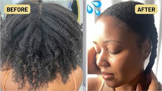 The ONLY Video You Need on How to Moisturize DRY FINE Natural Hair 💦 [upl. by Ardnuassac]