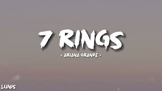 Ariana Grande  7 rings Lyrics [upl. by Keithley850]