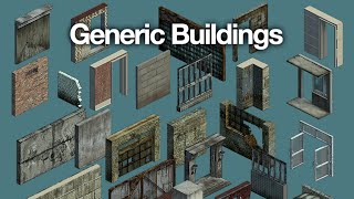 quotGeneric Buildingsquot AddOn asset preview video [upl. by Asa142]