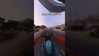 MT15 CRASH😱❌ yamahamt15 shortsvideo shortsfeed shortsvlog shortvideo mt15modified bikerider [upl. by Notla]