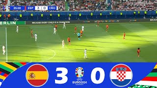 SpagnaCroazia 30  UEFA Euro 2024  Highlights della Partita [upl. by Ysac605]