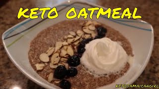 Keto Oatmeal  Keto Breakfast No Eggs  Dairy Free  Super Simple Recipe [upl. by Anilorac]