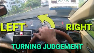 Perfect left side judgement in car Right side judgement in turning rahularora [upl. by Granese]