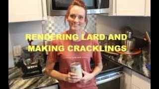 RENDERING LARD amp MAKING CRACKLINGS Miss Ps Kitchen [upl. by Ammadas]