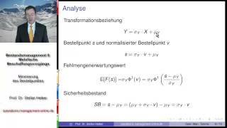 Video 83 zum Operations Management Tutorialquot Minimierung des Bestellpunkts [upl. by Novoj]