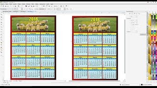 Fazendo um Calendário no Corel Draw [upl. by Ahseyk]