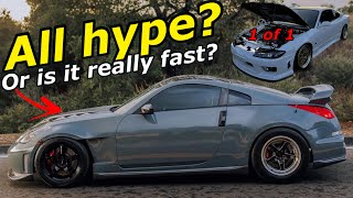 The Fastest Nismo 350Z In California  1 of 1 Turbo V6 Swapped Silvia S15 [upl. by Zed60]