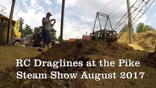 Draglines at Pike Steam Show August 2017 [upl. by Sato957]