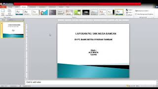 Dasardasar membuat PPT Laporan PKL SMK MUDA BAWEAN [upl. by Anhavas657]