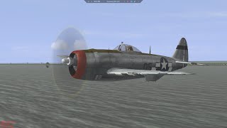 IL2 Sturmovik 2001  P47D  Hungarian airfield attack  Had to bail out [upl. by Pulchia]