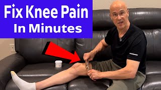 Fix Knee Pain and Popping at Home in Minutes Dr Mandell [upl. by Oicnerolf]