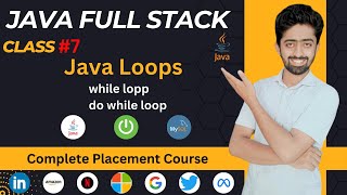 while and dowhile loop in java  Java Full Stack Development Course in Hindi  lecture 7 [upl. by Howlend]